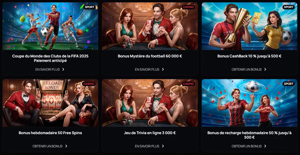 casinova-casino-Les-bonus-de-l’application